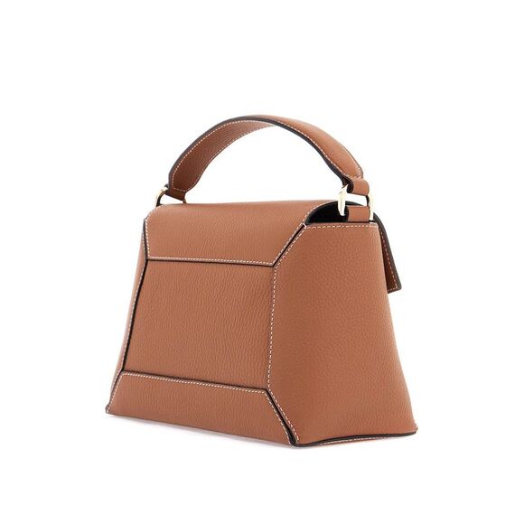 Strathberry Women's Brown Calf Leather Handbag With Mosaic Design And Shoulder - Picture 2 of 3